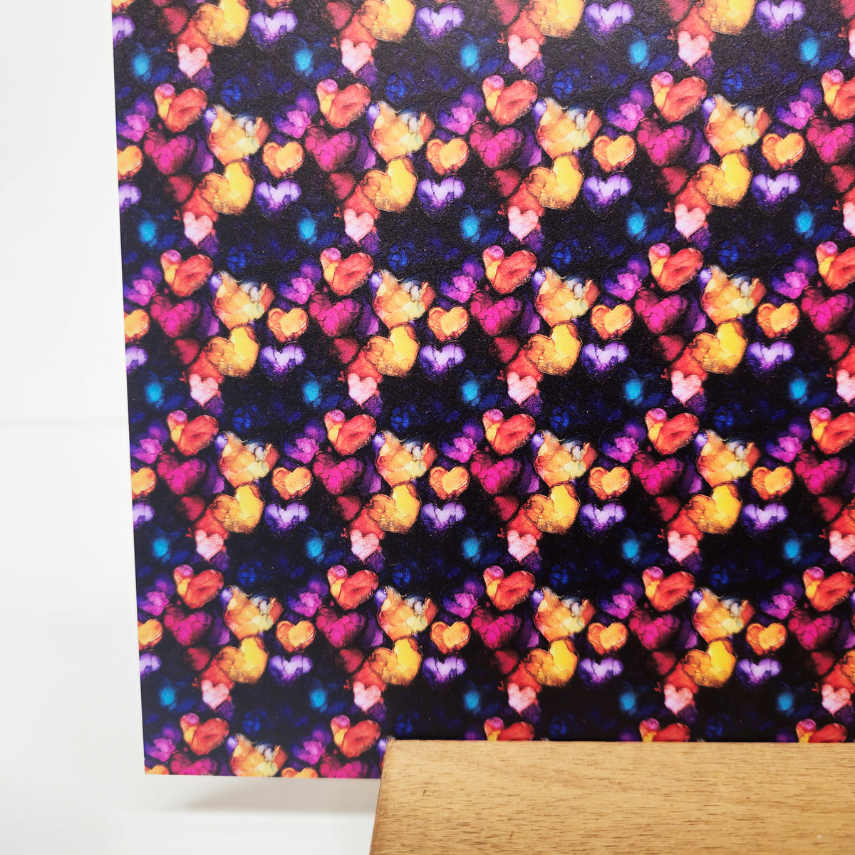 PatternPly® Full Coverage Abstract Hearts sheet showing the pattern