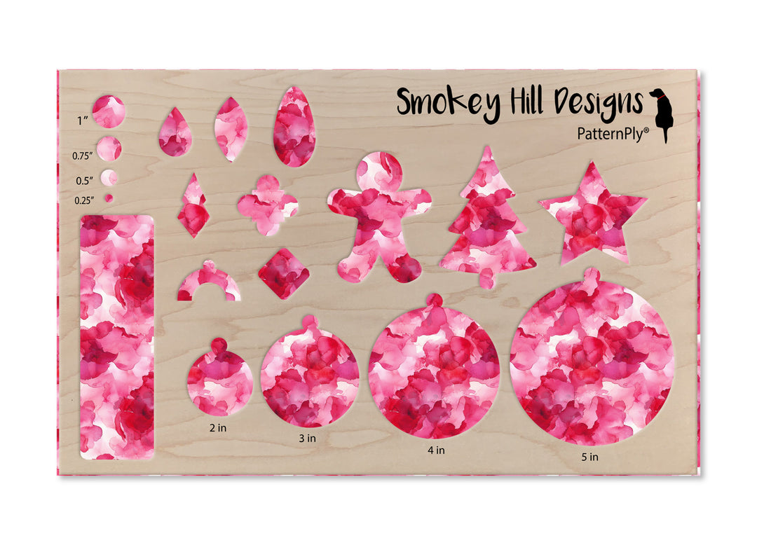 PatternPly® Full Coverage Abstract Hot Pink Blooms