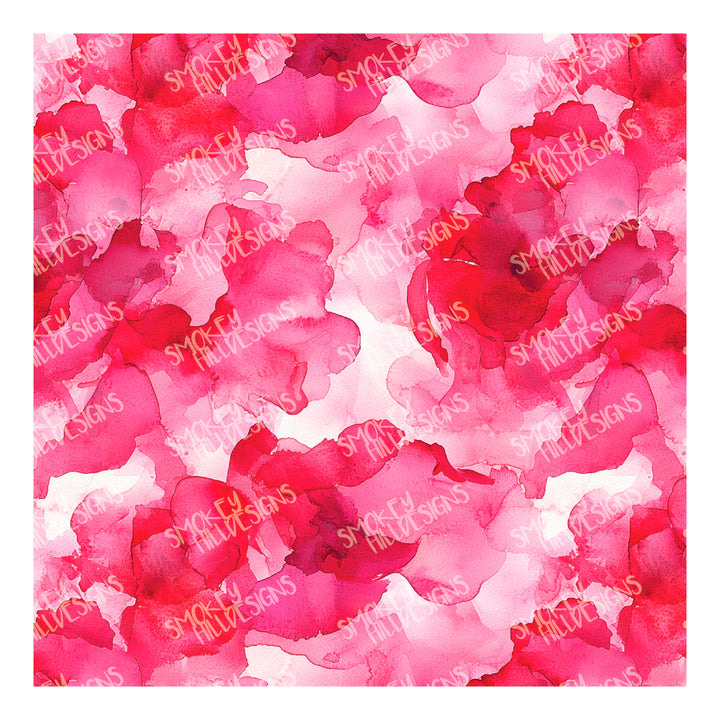 PatternPly® Full Coverage Abstract Hot Pink Blooms