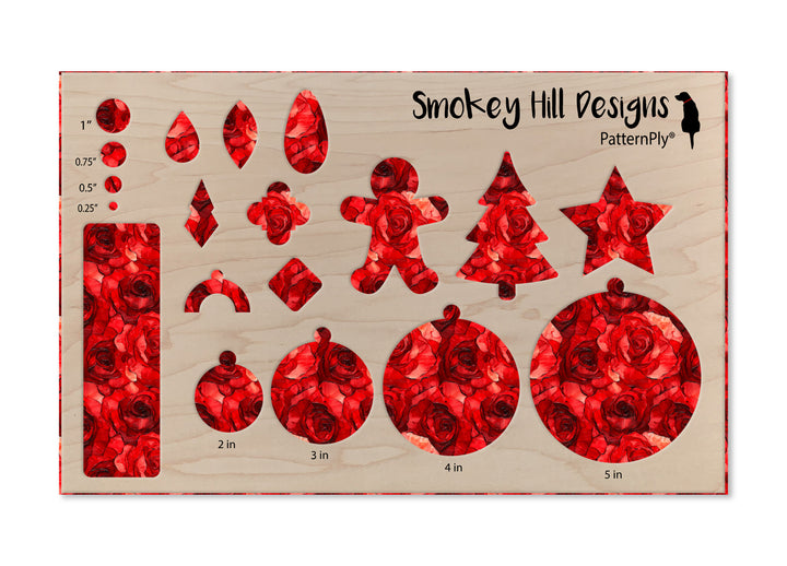 PatternPly® Full Coverage Abstract Rose Stained Glass