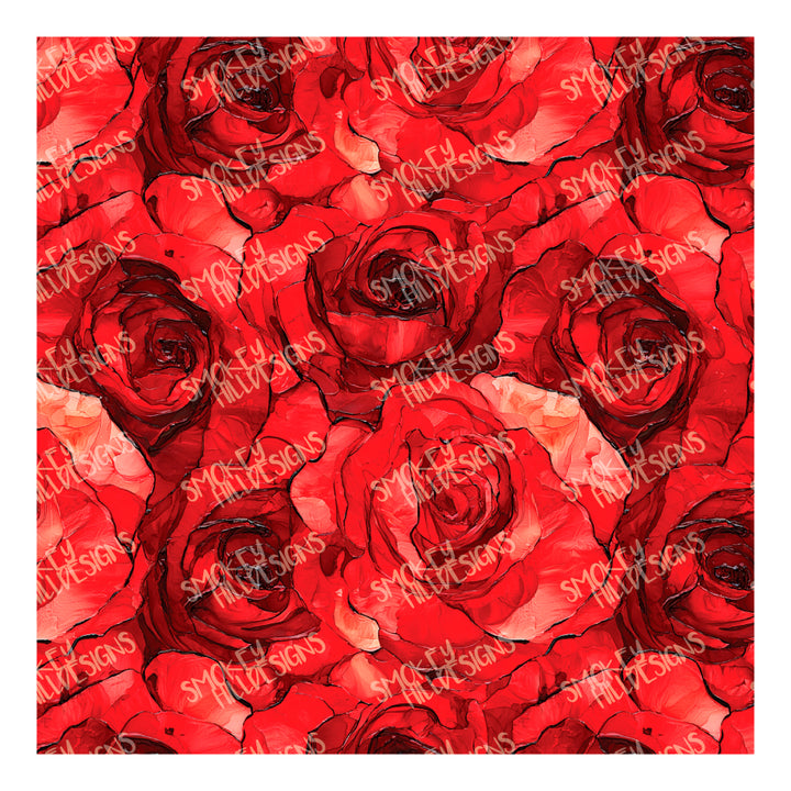 PatternPly® Full Coverage Abstract Rose Stained Glass
