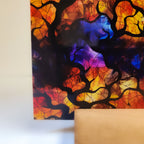 PatternPly® Full Coverage Abstract Stained Glass Spooky Tree Sky sheet showing the pattern