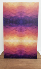 PatternPly® Full Coverage Abstract Sunrise/Sunset VERTICAL sheet showing the pattern