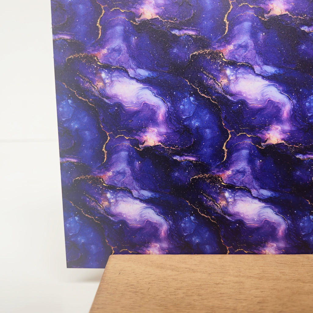 PatternPly® Full Coverage Abstract Galaxy Alcohol Ink sheet showing the pattern