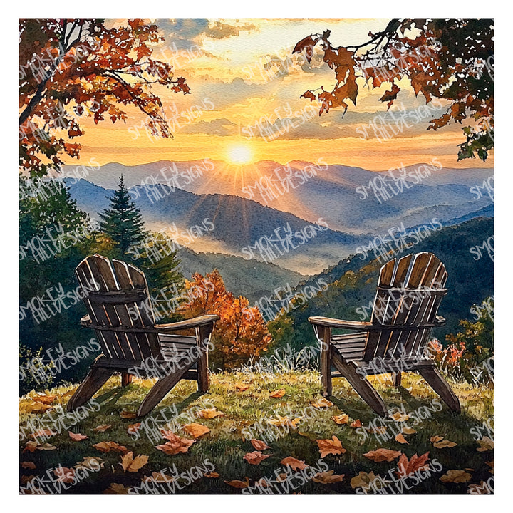 PatternPly® Transparent Adirondack Sunrise