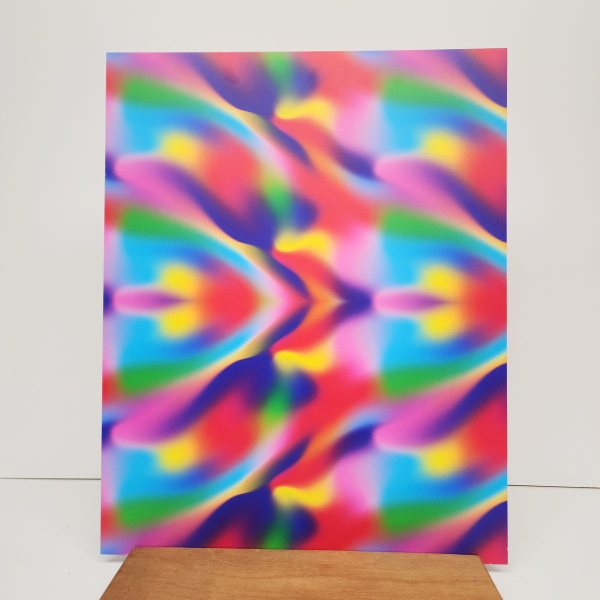 PatternPly® 19x24" Airbrush Rainbow Original Scale sheet showing the pattern