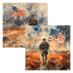 PatternPly® Transparent American Soldier sheet showing the pattern