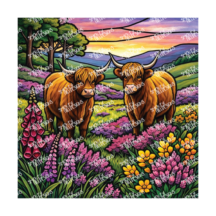 PatternPly® Transparent Animals and Wildlife Volume 1 Highland Cows  14