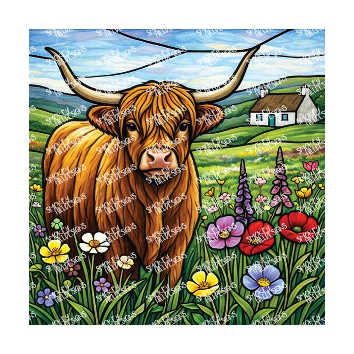 PatternPly® Transparent Animals and Wildlife Volume 1 Highland Cows  15