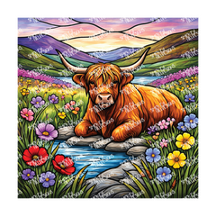 PatternPly® Transparent Animals and Wildlife Volume 1 Highland Cows  1