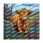 PatternPly® Transparent Animals and Wildlife Volume 1 Highland Cows 21 art scene artwork