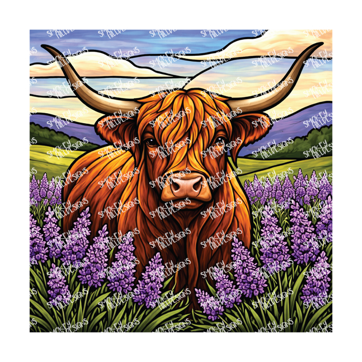 PatternPly® Transparent Animals and Wildlife Volume 1 Highland Cows  2