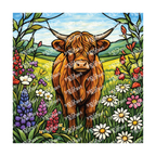 PatternPly® Transparent Animals and Wildlife Volume 1 Highland Cows 30 art scene artwork