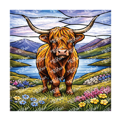 PatternPly® Transparent Animals and Wildlife Volume 1 Highland Cows  3