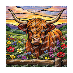 PatternPly® Transparent Animals and Wildlife Volume 1 Highland Cows  4