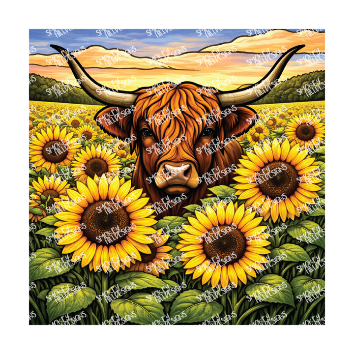 PatternPly® Transparent Animals and Wildlife Volume 1 Highland Cows  5