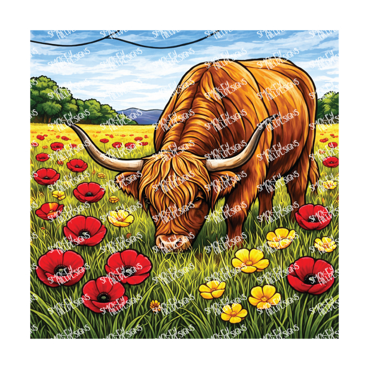 PatternPly® Transparent Animals and Wildlife Volume 1 Highland Cows  7