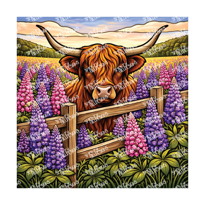 PatternPly® Transparent Animals and Wildlife Volume 1 Highland Cows  8