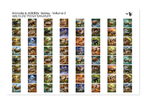PatternPly® Full Coverage Animals and Wildlife Volume 2 Wildlife Teeny Sampler: sampler sheet of small art scene designs