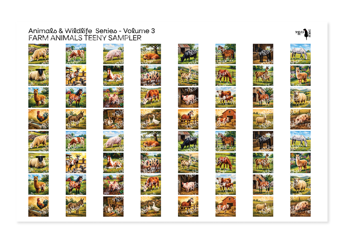 PatternPly® Transparent Animals and Wildlife Volume 2 Wildlife Teeny Sampler Teeny Sampler