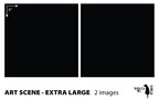 Art scene size template: Extra Large, 2 images of 9 in on one sheet