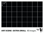 Art scene size template: Extra Small, 40 images of 2.25 in on one sheet