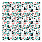 PatternPly® Scattered Atomic Cats sheet showing the pattern