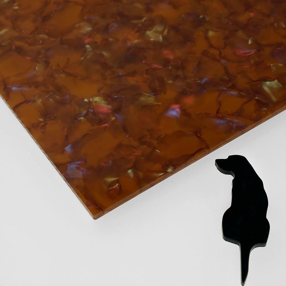 Aurora Amber Planetary Pearl acrylic sheet