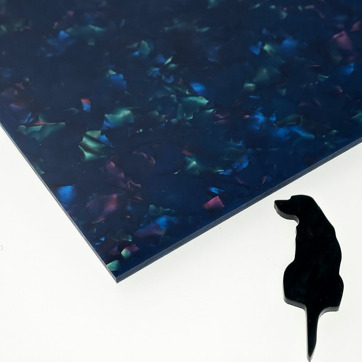 Aurora Navy Planetary Pearl acrylic sheet