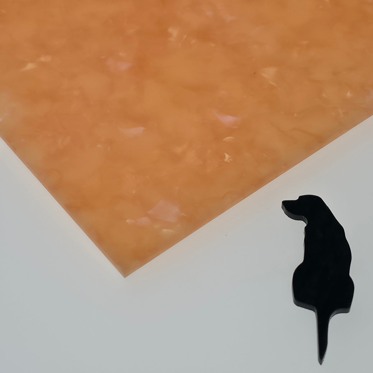 Aurora Peach Planetary Pearl acrylic sheet