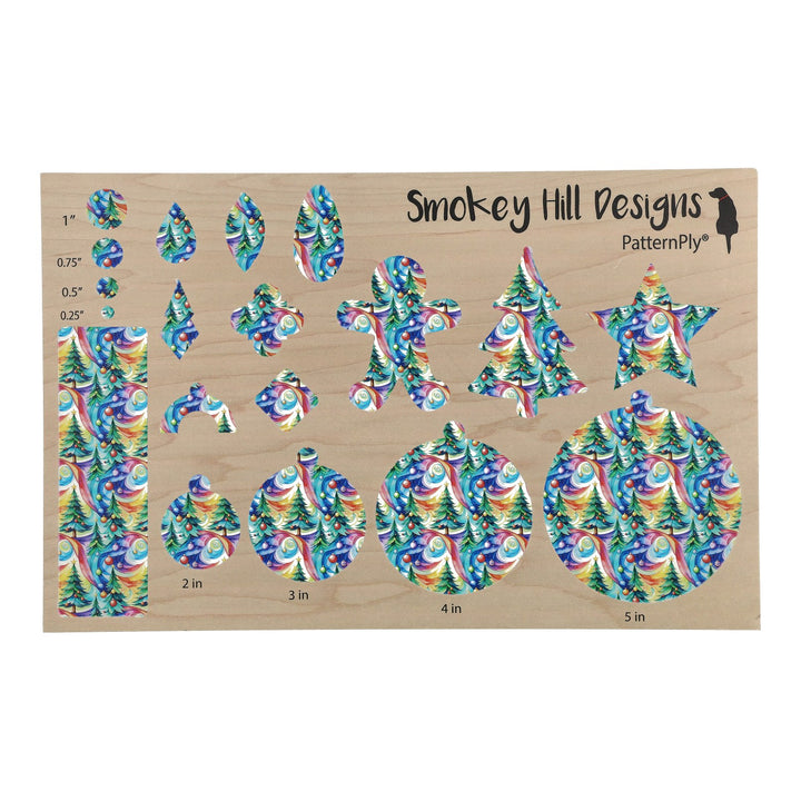 PatternPly® Transparent Aurora Pines LARGE