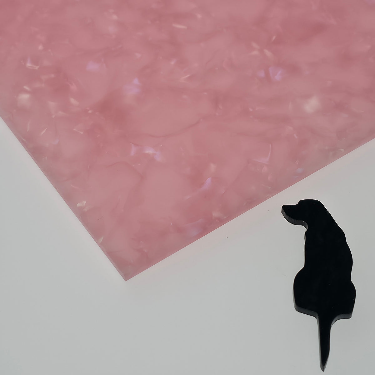 Aurora Pink Planetary Pearl acrylic sheet