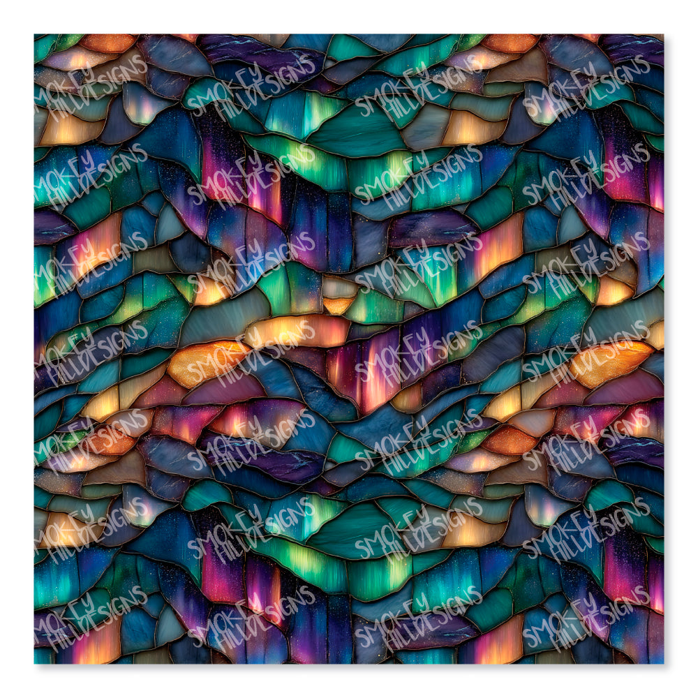 PatternPly® Full Coverage Aurora Stained Glass