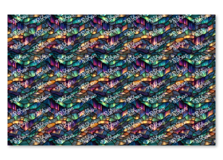 PatternPly® Transparent Aurora Stained Glass