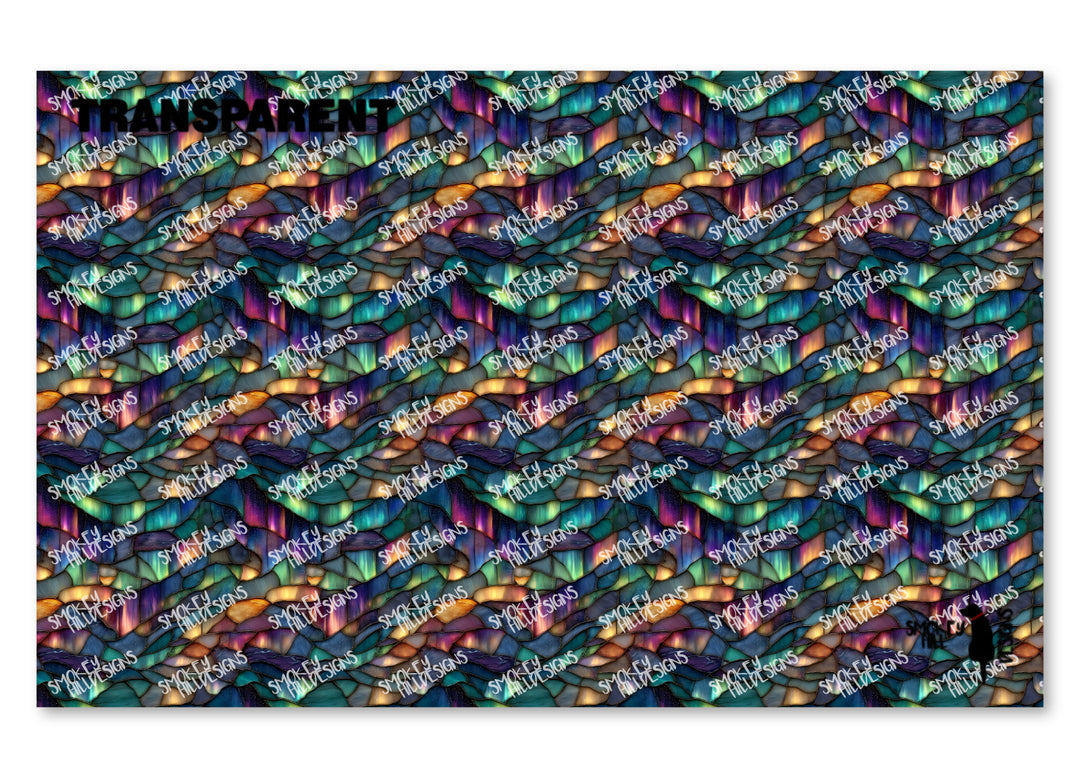 PatternPly® Transparent Aurora Stained Glass