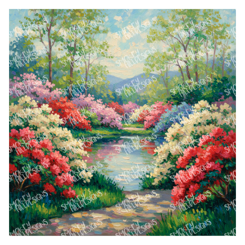 PatternPly® Transparent Azaleas sheet showing the pattern