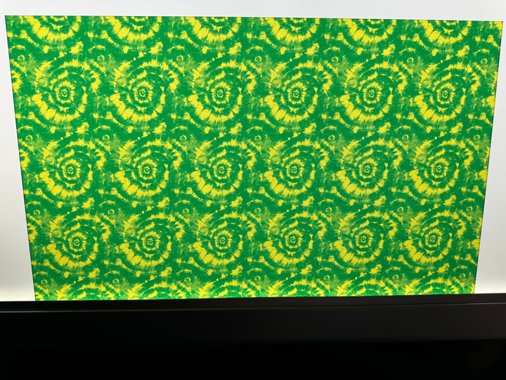 PatternPly® Acrylic Transparent Green and Yellow Tie Dye