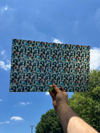 PatternPly® Transparent Christmas RVs and Campers sheet showing the pattern