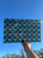 PatternPly® Transparent Stained Glass Bees and Flowers sheet showing the pattern