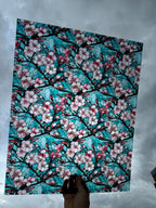 PatternPly® 19x24" Transparent Cherry Blossoms Stained Glass XL Scale sheet showing the pattern
