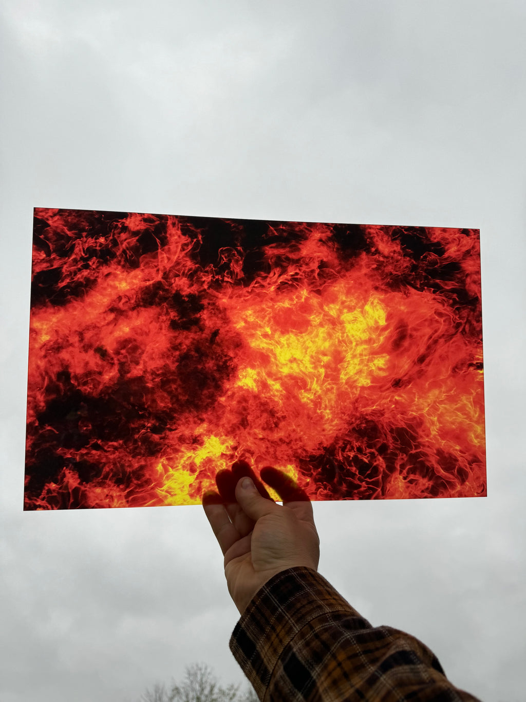 PatternPly® Transparent Fire sheet showing the pattern