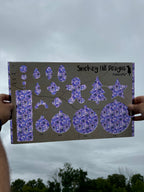 PatternPly® Transparent Purple Stained Glass Spiderwebs product photo 2