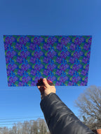 PatternPly® Transparent Preppy Hibiscus LARGE sheet showing the pattern