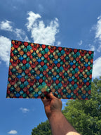 PatternPly® Transparent Stained Glass Ornaments sheet showing the pattern