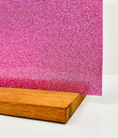 1/8" Pink Glitter Acrylic (per sheet)