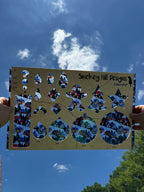 PatternPly® Transparent Stained Glass Snowy Village product photo 2