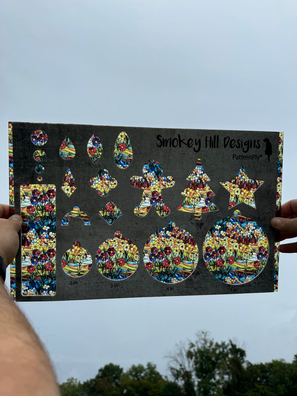 PatternPly® Transparent Wildflower Prairie Stained Glass product photo 2