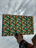 PatternPly® Transparent Stained Glass Pineapples sheet showing the pattern