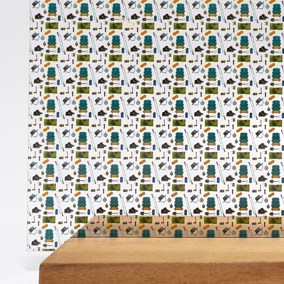 PatternPly® Scattered Hiking sheet showing the pattern