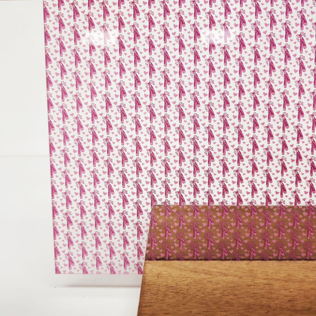 PatternPly® Scattered Ballet Pointe Shoes sheet showing the pattern